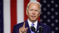 Democratic U.S. presidential candidate and former Vice President Joe Biden speaks during a campaign event in Wilmington, Delaware, U.S., July 14, 2020. REUTERS/Leah Millis/File Photo