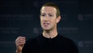 (FILES) In this file photo Facebook founder Mark Zuckerberg speaks at Georgetown University in a 'Conversation on Free Expression
