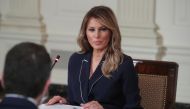 U.S. first lady Melania Trump hosts an Indian Health Service (IHS) Task Force briefing on Native American children in the Indian health system at the White House in Washington, U.S., July 23, 2020. REUTERS/Jonathan Ernst