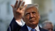 U.S. President Donald Trump speaks to the news media before departing on Marine One for travel to Midland, Texas from the South Lawn of the White House in Washington, U.S., July 29, 2020. REUTERS/Leah Millis
