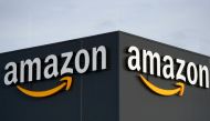 In this file photo taken on December 17, 2019 this picture shows the logo of US online retail giant Amazon at the distribution center in Moenchengladbach, western Germany.  / AFP / INA FASSBENDER