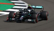 Mercedes' Valtteri Bottas in action during practice Bryn Lennon/Pool via REUTERS