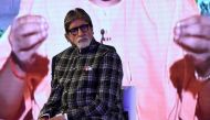 (FILES) In this file photo taken on August 27, 2019, Indian Bollywood actor Amitabh Bachchan takes part in a launch event for the water conservation effort 