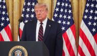 U.S. President Donald Trump participates in a signing ceremony for HR 1957 , the Great American Outdoors Act, in the East Room of the White House in Washington, U.S., August 4, 2020. REUTERS/Jonathan Ernst