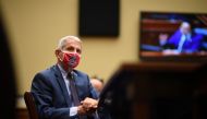 Dr. Anthony Fauci, director of the National Institute for Allergy and Infectious Diseases, testifies during the House Select Subcommittee on the Coronavirus Crisis hearing in Washington, D.C., U.S., July 31, 2020. Kevin Dietsch/Pool via REUTERS
