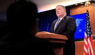 U.S. Secretary of State Mike Pompeo speaks during a news conference at the State Department in Washington, U.S. August 5, 2020. Pablo Martinez Monsivais/Pool via Reuters
