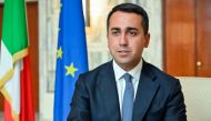 Italian Foreign Minister Luigi Di Maio answers journalist's questions, during an interview at the Farnesina, Italian Foreign Ministry, in central Rome, on August 6, 2020. / AFP / Andreas SOLARO
