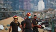 Search and rescue operations continue after a fire at a warehouse with explosives at the Port of Beirut led to massive blasts on 4th August, in Beirut, Lebanon on August 07, 2020. Cem Özdel - Anadolu
