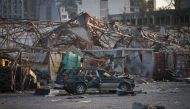 A view of damaged vehicles are seen after a fire at a warehouse with explosives at the Port of Beirut led to massive blasts on 4th August, in Beirut, Lebanon on August 07, 2020. Cem Özdel - Anadolu
