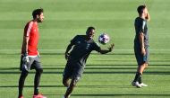 Juventus and Olympique Lyonnais Training and Press Conference - Allianz Stadium, Turin, Italy - August 6, 2020 Juventus' Blaise Matuidi and teammates during training REUTERS/Massimo Pinca