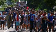 People attend an opposition demonstration to protest against presidential election results in Minsk, Belarus August 17, 2020. REUTERS/Vasily Fedosenko