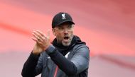 Liverpool manager Juergen Klopp reacts, as play resumes behind closed doors following the outbreak of the coronavirus disease (COVID-19) Paul Ellis/Pool via REUTERS
