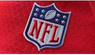 In this file photo taken on July 21, 2020 the official NFL logo is seen on the back of a hat in Los Angeles. A half-dozen NFL clubs experienced COVID-19 test result irregularities from the same New Jersey laboratory, prompting teams to change or cancel pr