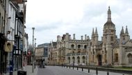An almost empty street is seen outside Cambridge University, as the spread of the coronavirus disease (COVID-19) continues, Cambridge, Britain, April 1, 2020. REUTERS/Andrew Couldridge/File Photo