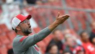 Liverpool's German manager Jurgen Klopp reacts during the friendly test match Liverpool v FC Salzburg in Salzburg, Austria on August 25 2020. - Austria OUT / AFP / APA / BARBARA GINDL