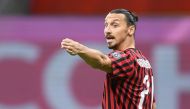 July 24, 2020 AC Milan's Zlatan Ibrahimovic reacts during the match, as play resumes behind closed doors following the outbreak of the coronavirus disease (COVID-19) REUTERS/Daniele Mascolo/File Photo