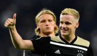 April 30, 2019 Ajax's Donny van de Beek celebrates after the match REUTERS/Dylan Martinez/File Photo
