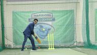 Dr. M P Hassan Kunhi, President of Ideal Indian School inaugurating the Warriors Sports Center at Ideal Indian School in Doha. 