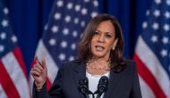 (FILES) In this file photo taken on August 27, 2020 US Democratic vice presidential nominee and Senator from California, Kamala Harris, speaks on the administration of US President Donald Trump failures to contain Covid-19, in Washington, DC. / AFP / Eric