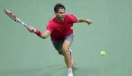 Dominic Thiem of Austria returns a volley during his Men’s Singles quarter-finals match against Alex de Minaur of Australia on Day Ten of the 2020 US Open at the USTA Billie Jean King National Tennis Center on September 9, 2020 in the Queens borough of Ne