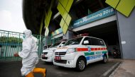 A medical worker wearing a protective suit is pictured at Patriot Candrabhaga Stadium, which is prepared for a coronavirus disease (COVID-19) isolation facility, as an outbreak of the disease continues in Bekasi, on the outskirts of Jakarta, Indonesia, Se
