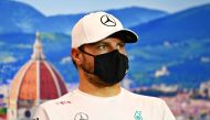 Mercedes' Finnish driver Valtteri Bottas attends the drivers' press conference during previews ahead of the Formula One Grand Prix of Tuscany at the Mugello Circuit on September 10, 2020. AFP PHOTO / FIA / HANDOUT