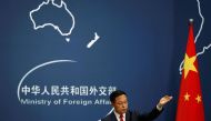 Chinese Foreign Ministry spokesman Zhao Lijian attends a news conference in Beijing, China September 10, 2020. Reuters/Carlos Garcia Rawlins
