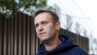 Russian opposition leader Alexei Navalny speaks with journalists after he was released from a detention centre in Moscow, Russia August 23, 2019. REUTERS/Evgenia Novozhenina/File Photo