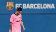 Barcelona's Lionel Messi pictured during a preseason friendly against Girona on September 16, 2020. REUTERS/Albert Gea/File Photo