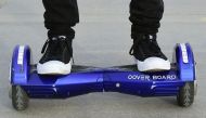 (FILES) In this file photo taken on December 10, 2015 Michael Tran uses his hoverboard on the Venice Beach Boardwalk. AFP / Frederic J. BROWN