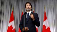 FILE PHOTO: Canada's Prime Minister Justin Trudeau speaks during a news conference in Ottawa, Ontario, Canada September 14, 2020. REUTERS/Blair Gable/File Photo