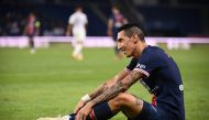 (FILES) In this file photo taken on September 16, 2020, Paris Saint-Germain's Argentine midfielder Angel Di Maria reacts during the French L1 football match between Paris Saint-Germain (PSG) and Metz, at the Parc des Princes stadium in Paris. / AFP / FRAN