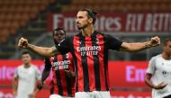  AC Milan's Swedish forward Zlatan Ibrahimovic. AFP / MIGUEL MEDINA