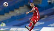 Liverpool's Spanish midfielder Thiago Alcantara passes the ball during the English Premier League football match between Chelsea and Liverpool at Stamford Bridge in London on September 20, 2020. / AFP / POOL / Matt Dunham /