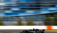 Mercedes' Finnish driver Valtteri Bottas steers his car during the second practice session for the Formula One Russian Grand Prix at the Sochi Autodrom Circuit in Sochi on September 25, 2020. / AFP / POOL / Bryn Lennon