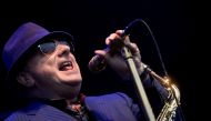 File photo: Northern Irish musician Van Morrison performs in Sondika, near Bilbao, northern Spain, June 2, 2017. Reuters/Vincent West/File Photo