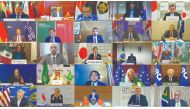 The Secretary-General of Gas Exporting Countries Forum (GECF), Yury Sentyurin, with ministers during the G20 Energy Ministerial Meeting held recently.