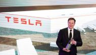 Tesla Inc CEO Elon Musk attends an opening ceremony for Tesla China-made Model Y program in Shanghai, China January 7, 2020. REUTERS/Aly Song/File Photo