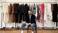 Fashion house Schiaparelli's artistic director and designer Daniel Roseberry poses as he attends an interview with Reuters in Paris, France, October 3, 2020. Picture taken October 3, 2020. REUTERS/Lucien Libert