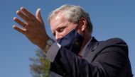 White House Chief of Staff Mark Meadows speaks to reporters about U.S. President Donald Trump's health after the president was hospitalized for coronavirus disease (COVID-19) treatment, at Walter Reed National Military Medical Center in Bethesda, Maryland