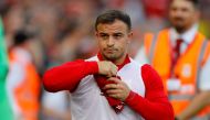 Soccer Football - Premier League - Liverpool v Arsenal - Anfield, Liverpool, Britain - August 24, 2019 Liverpool's Xherdan Shaqiri before the match REUTERS/Phil Noble