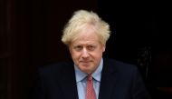 Britain's Prime Minister Boris Johnson leaves Downing Street to deliver his Conservative Party Conference virtual keynote speech, in London, Britain, October 6, 2020. REUTERS/Toby Melville