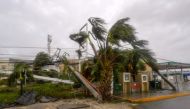 View of fallen power lines and trees after the passage of Hurricane Delta in Cancun, Quintana Roo state, Mexico, on October 7, 2020. Hurricane Delta slammed into Mexico's Caribbean coast early Wednesday, toppling trees, ripping down power lines and lashin