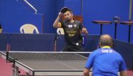 Action from the Amir Cup Table Tennis Championship, yesterday