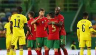 Soccer Football - UEFA Nations League - League A - Group 3 - Portugal v Sweden - Estadio Jose Alvalade, Lisbon, Portugal - October 14, 2020 Portugal players celebrate after the match REUTERS/Pedro Nunes
