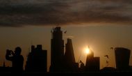 FILE PHOTO: The City of London financial district, Britain August 20, 2019. REUTERS/Hannah McKay