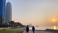 The Doha Corniche is one of the major destinations for people who wish to get fit by jogging or simply brisk walking. PICS: RAYNALD C RIVERA/THE PENINSULA