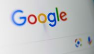 (FILES) In this file photo taken on September 03, 2019 (FILES) In this file photo taken on September 03, 2019 a picture shows the US multinational technology and Internet-related services company Google logo, displayed on a tablet screen, in Lille, northe