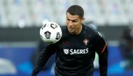 Portugal's Cristiano Ronaldo during the warm up before the match REUTERS/Gonzalo Fuentes/File Photo