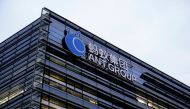 The logo of Ant Group, an affiliate of Alibaba, is pictured at its headquarters in Hangzhou, Zhejiang province, China October 26, 2020. REUTERS/Aly Song 